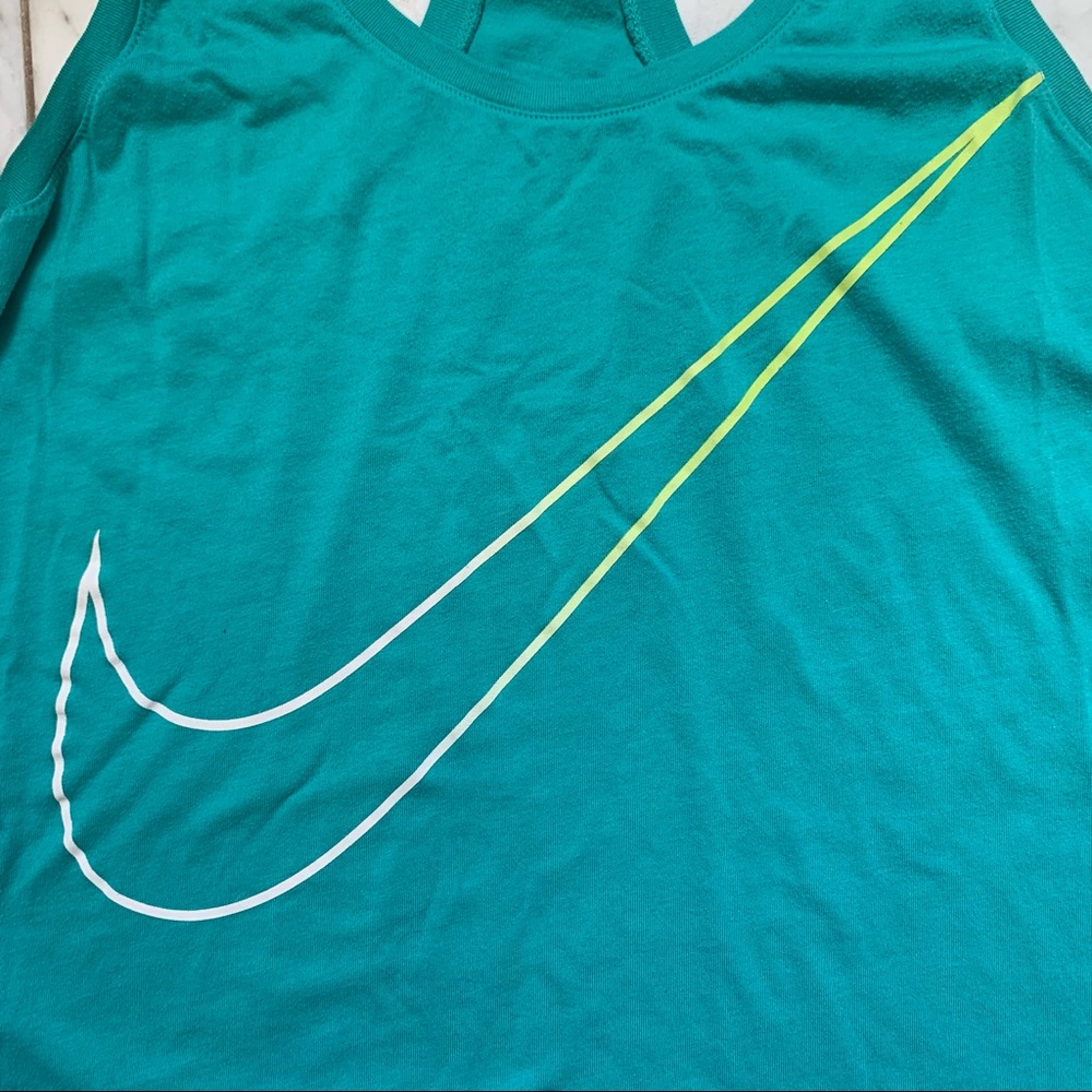 Nike Teal Racerback Top - Picture 3 of 5